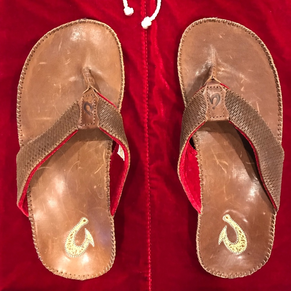 Olukei Men’s Flip Flops size 9